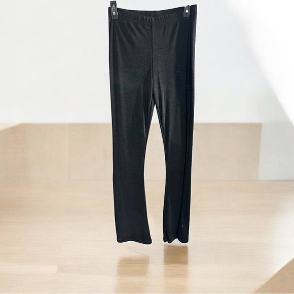 Noisy May Sheer Black Long Wide Leg Pants Size Medium Pull On Soft‎ - Picture 1 of 6